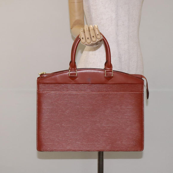 LOUIS VUITTON Epi Riviera Hand Bag Brown M48183 LV Auth 128752