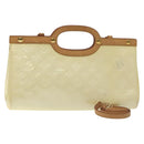 LOUIS VUITTON Monogram Vernis Roxbury Drive Hand Bag Perle M91374 LV Auth 128755-1