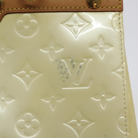 LOUIS VUITTON Monogram Vernis Roxbury Drive Hand Bag Perle M91374 LV Auth 128755