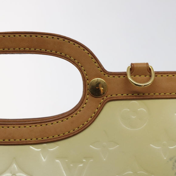 LOUIS VUITTON Monogram Vernis Roxbury Drive Hand Bag Perle M91374 LV Auth 128755