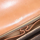 CELINE Macadam Canvas Shoulder Bag PVC Leather Brown Gold Auth 128760-18