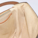 CELINE Macadam Canvas Shoulder Bag PVC Leather Brown Gold Auth 128760-19