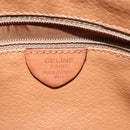 CELINE Macadam Canvas Shoulder Bag PVC Beige Gold Auth 128761-12