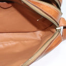 CELINE Macadam Canvas Shoulder Bag PVC Beige Gold Auth 128761-18