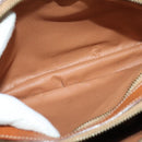 CELINE Macadam Canvas Shoulder Bag PVC Beige Gold Auth 128761-20