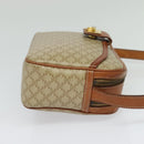 CELINE Macadam Canvas Shoulder Bag PVC Beige Gold Auth 128761-4