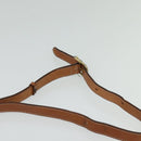 CELINE Macadam Canvas Shoulder Bag PVC Beige Gold Auth 128761-8