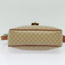 CELINE Macadam Canvas Shoulder Bag PVC Beige Gold Auth 128761-5