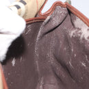 Burberrys Nova Check Shoulder Bag PVC Beige Gold Auth 128765-18