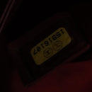 CHANEL Chain Tote Bag Patent leather Blue Silver CC Auth 128767-11