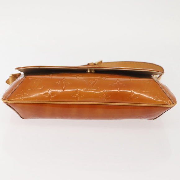 LOUIS VUITTON Monogram Vernis Thompson Street Bag Beige M91301 LV Auth 128772