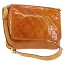 LOUIS VUITTON Monogram Vernis Thompson Street Bag Beige M91301 LV Auth 128772-1