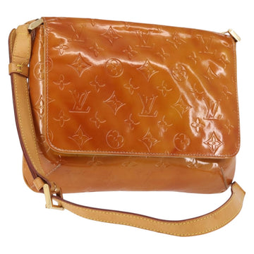 LOUIS VUITTON Monogram Vernis Thompson Street Bag Beige M91301 LV Auth 128772