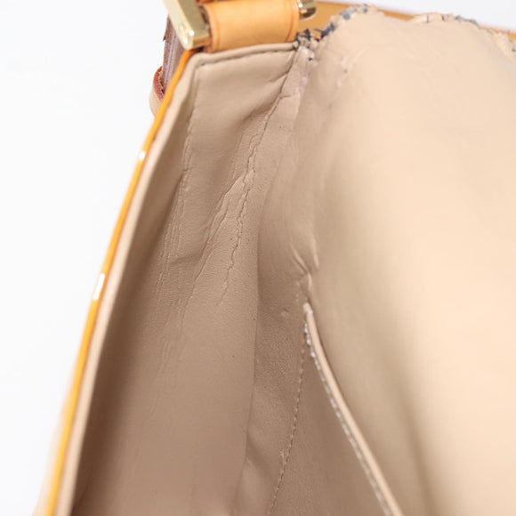 LOUIS VUITTON Monogram Vernis Thompson Street Bag Beige M91301 LV Auth 128772