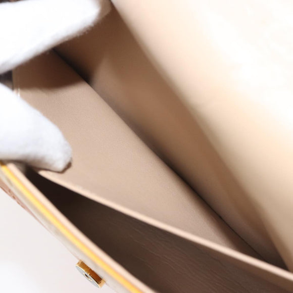 LOUIS VUITTON Monogram Vernis Thompson Street Bag Beige M91301 LV Auth 128772