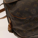 LOUIS VUITTON Monogram Saumur 35 Shoulder Bag M42254 LV Auth 128774-15