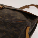 LOUIS VUITTON Monogram Saumur 35 Shoulder Bag M42254 LV Auth 128774-16
