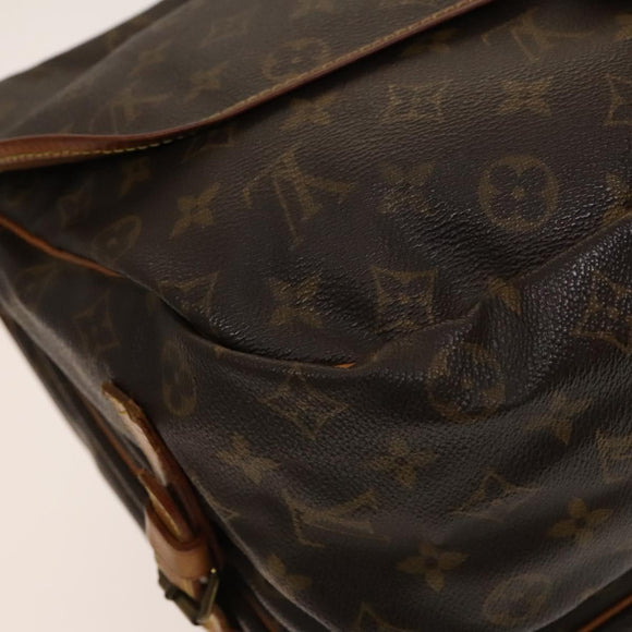 LOUIS VUITTON Monogram Saumur 35 Shoulder Bag M42254 LV Auth 128774