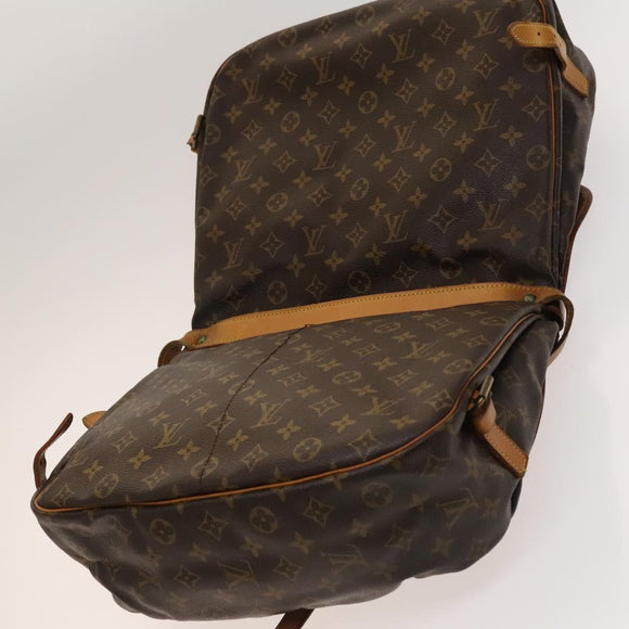 LOUIS VUITTON Monogram Saumur 35 Shoulder Bag M42254 LV Auth 128774