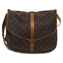 LOUIS VUITTON Monogram Saumur 35 Shoulder Bag M42254 LV Auth 128774-13