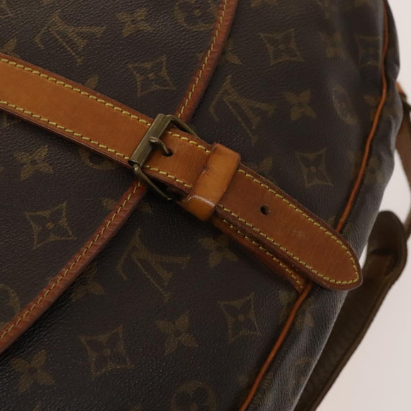LOUIS VUITTON Monogram Saumur 35 Shoulder Bag M42254 LV Auth 128774