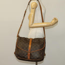 LOUIS VUITTON Monogram Saumur 35 Shoulder Bag M42254 LV Auth 128774-27