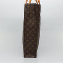 LOUIS VUITTON Monogram Sac Plat Hand Bag M51140 LV Auth 128776-3