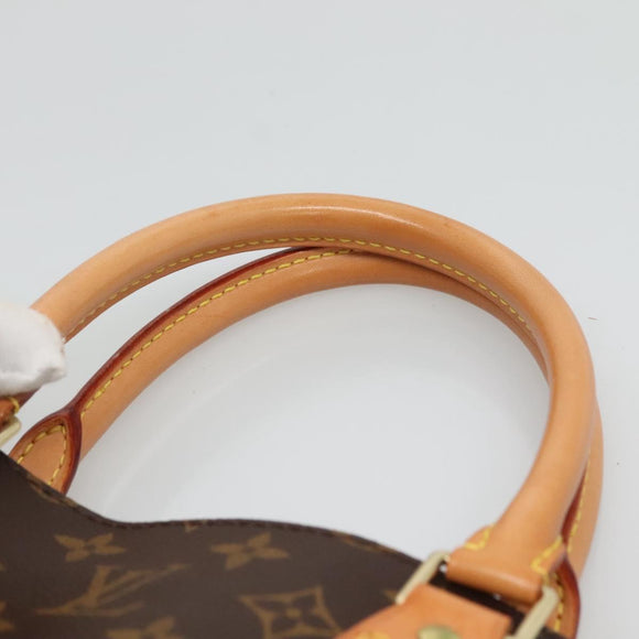 LOUIS VUITTON Monogram Sac Plat Hand Bag M51140 LV Auth 128776