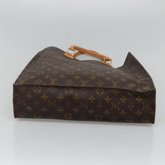 LOUIS VUITTON Monogram Sac Plat Hand Bag M51140 LV Auth 128776