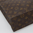 LOUIS VUITTON Monogram Sac Plat Hand Bag M51140 LV Auth 128777-14
