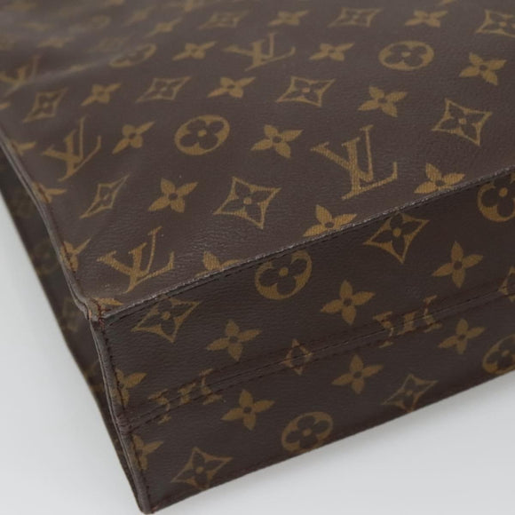 LOUIS VUITTON Monogram Sac Plat Hand Bag M51140 LV Auth 128777