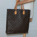 LOUIS VUITTON Monogram Sac Plat Hand Bag M51140 LV Auth 128777-19