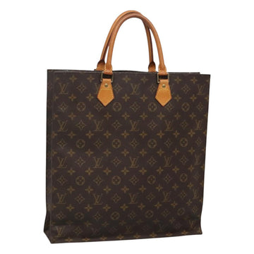 LOUIS VUITTON Monogram Sac Plat Hand Bag M51140 LV Auth 128777