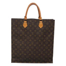 LOUIS VUITTON Monogram Sac Plat Hand Bag M51140 LV Auth 128777-13