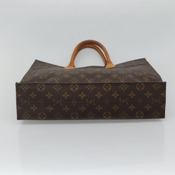 LOUIS VUITTON Monogram Sac Plat Hand Bag M51140 LV Auth 128777