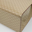 CELINE Macadam Canvas Tote Bag PVC Beige Gold Auth 128779-16