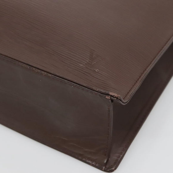 LOUIS VUITTON Epi Sac Plat Hand Bag Mocha M5908D LV Auth 128792