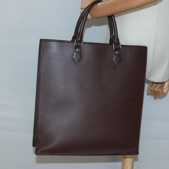 LOUIS VUITTON Epi Sac Plat Hand Bag Mocha M5908D LV Auth 128792