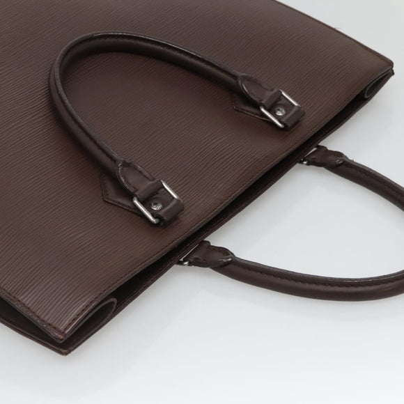 LOUIS VUITTON Epi Sac Plat Hand Bag Mocha M5908D LV Auth 128792