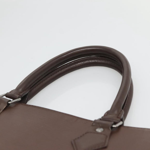LOUIS VUITTON Epi Sac Plat Hand Bag Mocha M5908D LV Auth 128792