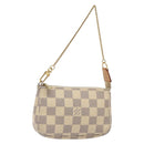 LOUIS VUITTON Damier Azur Mini Pochette Accessoires Pouch N63005 Auth 128801-1