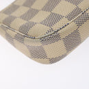 LOUIS VUITTON Damier Azur Mini Pochette Accessoires Pouch N63005 Auth 128801-14