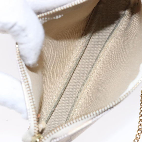 LOUIS VUITTON Damier Azur Mini Pochette Accessoires Pouch N63005 Auth 128801