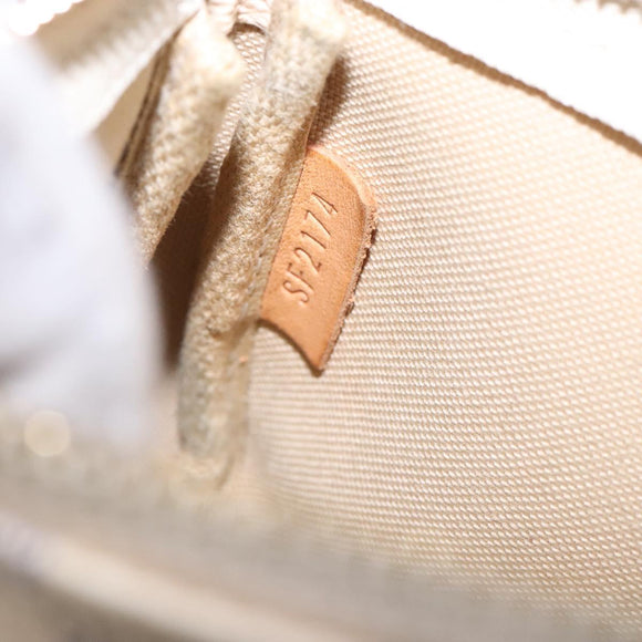 LOUIS VUITTON Damier Azur Mini Pochette Accessoires Pouch N63005 Auth 128801