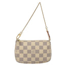 LOUIS VUITTON Damier Azur Mini Pochette Accessoires Pouch N63005 Auth 128801-13