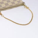 LOUIS VUITTON Damier Azur Mini Pochette Accessoires Pouch N63005 Auth 128801-7