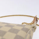 LOUIS VUITTON Damier Azur Mini Pochette Accessoires Pouch N63005 Auth 128801-8