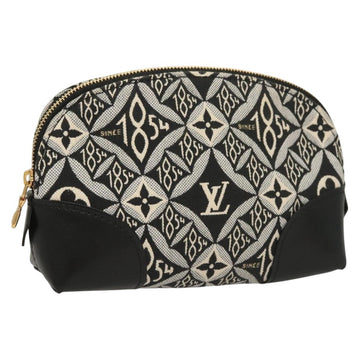 LOUIS VUITTON SINCE1854 Pochette Cosmetic PM Pouch Black M80076 LV Auth 128804M