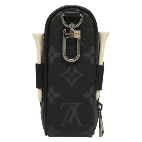 LOUIS VUITTON Monogram Eclipse Set Golf Andrews Bag Charm GI0344 LV Auth 128808M