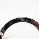 LOUIS VUITTON Eclipse Porte Cles Tab Schlüsselanhänger Metall Silber M63618 Auth 128810M-11
